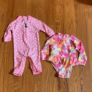 Baby Girl Swimsuit Bundle size 0-6 month and 3-6 month Great Condition!
